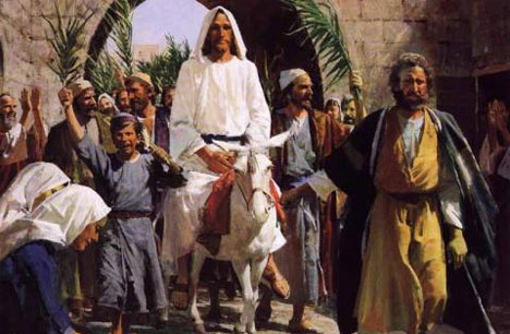 Jézus bevonul Jeruzsálembe